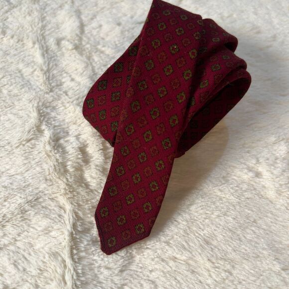 Vintage Jacobson's English AllWool Hand Blocked Extra Narrow Tie 1687 50.5x1.25 - Picture 1 of 4